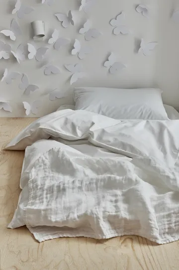 Manta de bebé HanneLinen 60x110 cm - White-white - Himla