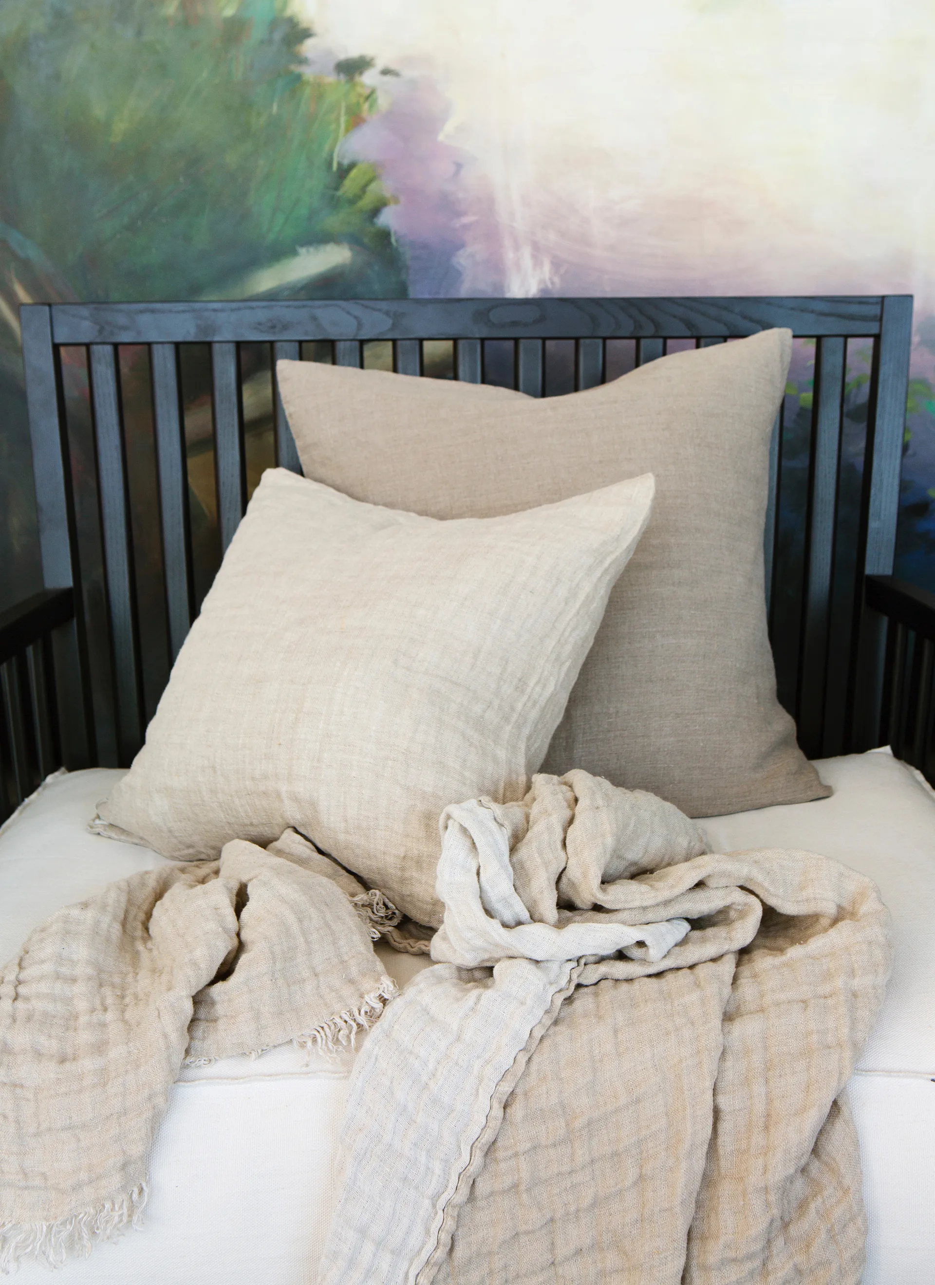 Manta Hannelin 130x170 cm, natural-white (bege/branco) Himla