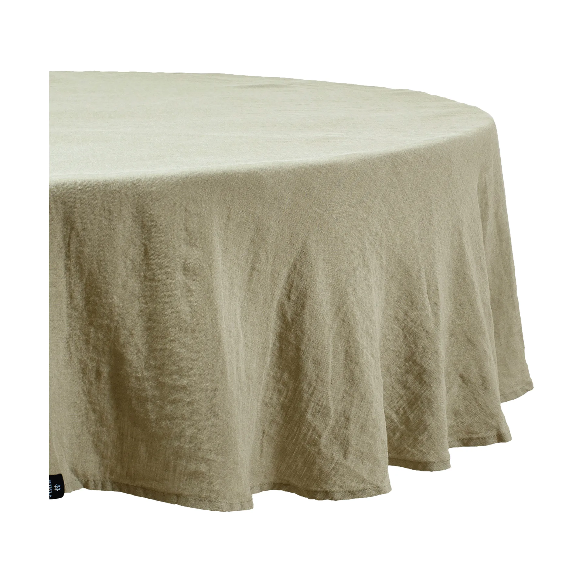 Sunrise toalha de linho redonda, Organic (verde), Ø160 cm Himla