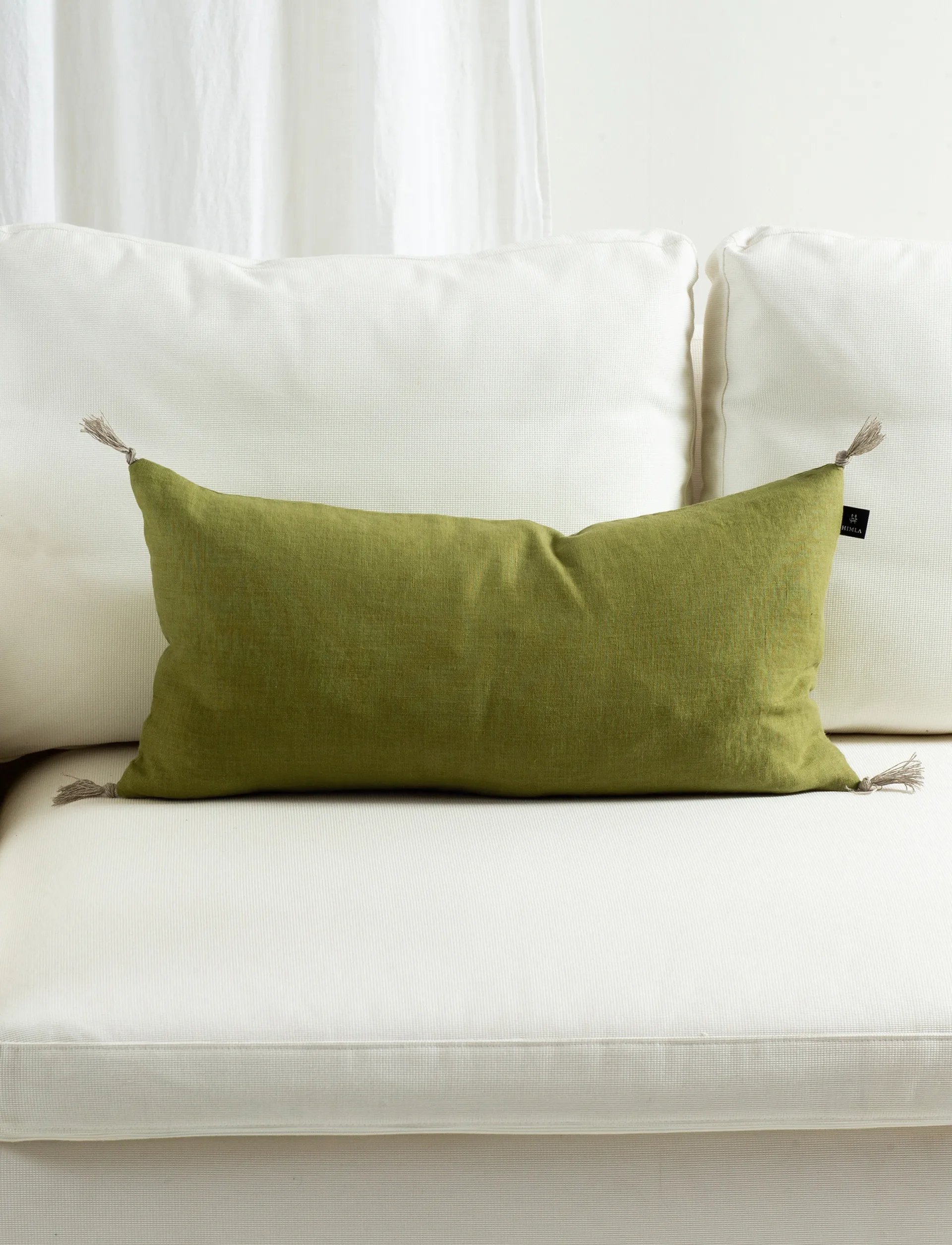 Sunshine capa de almofada com borlas 30x60 cm, Greenery Himla