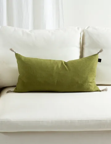 Sunshine capa de almofada com borlas 30x60 cm - Greenery - Himla