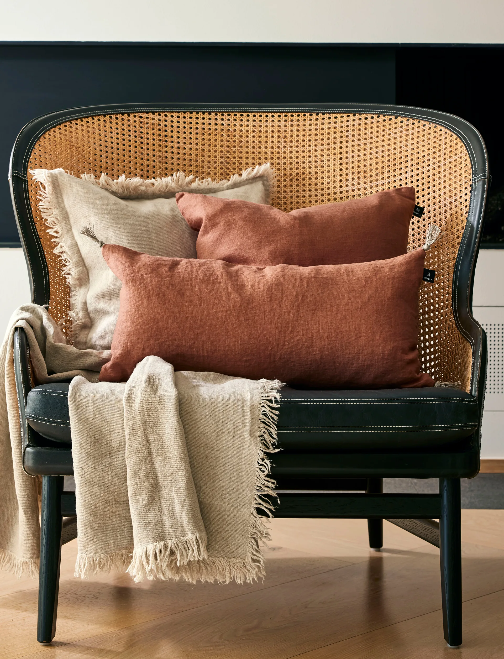 Sunshine capa de almofada com borlas 30x60 cm, Grounded Himla