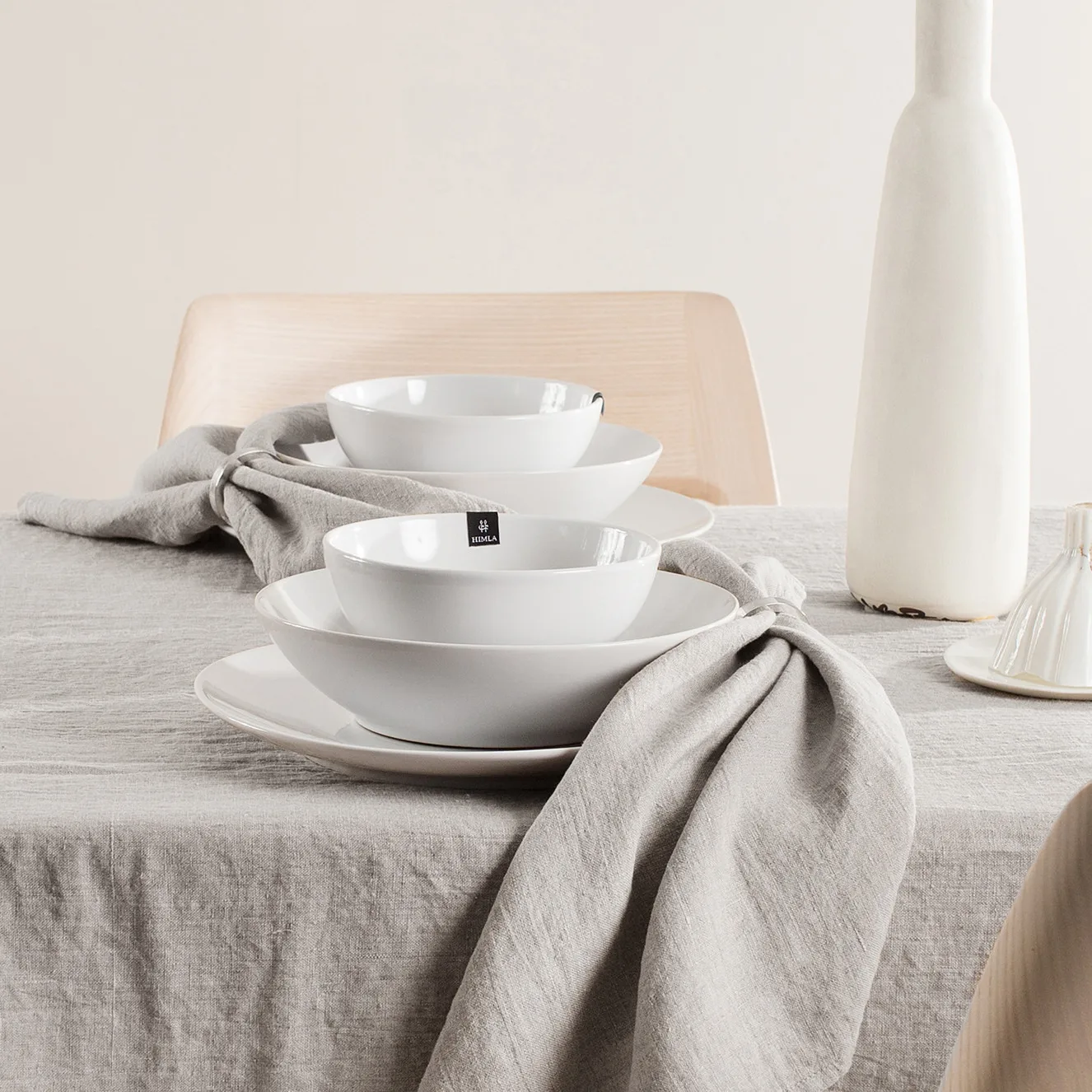 Sunshine guardanapos 4 unidades, Ash (cinza claro) Himla