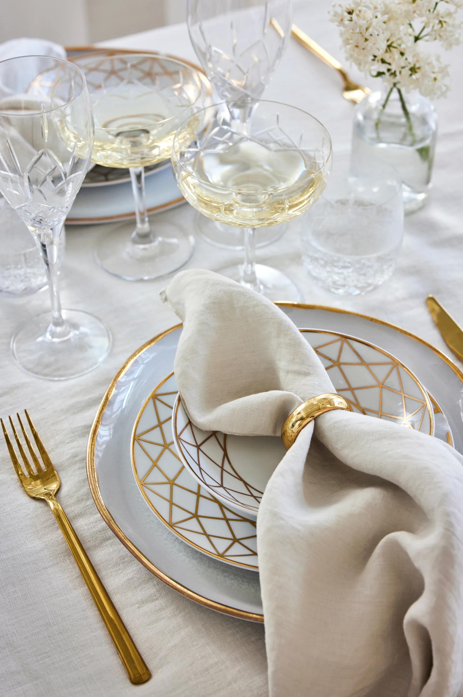 Sunshine guardanapos 4 unidades, Fog (beige) Himla