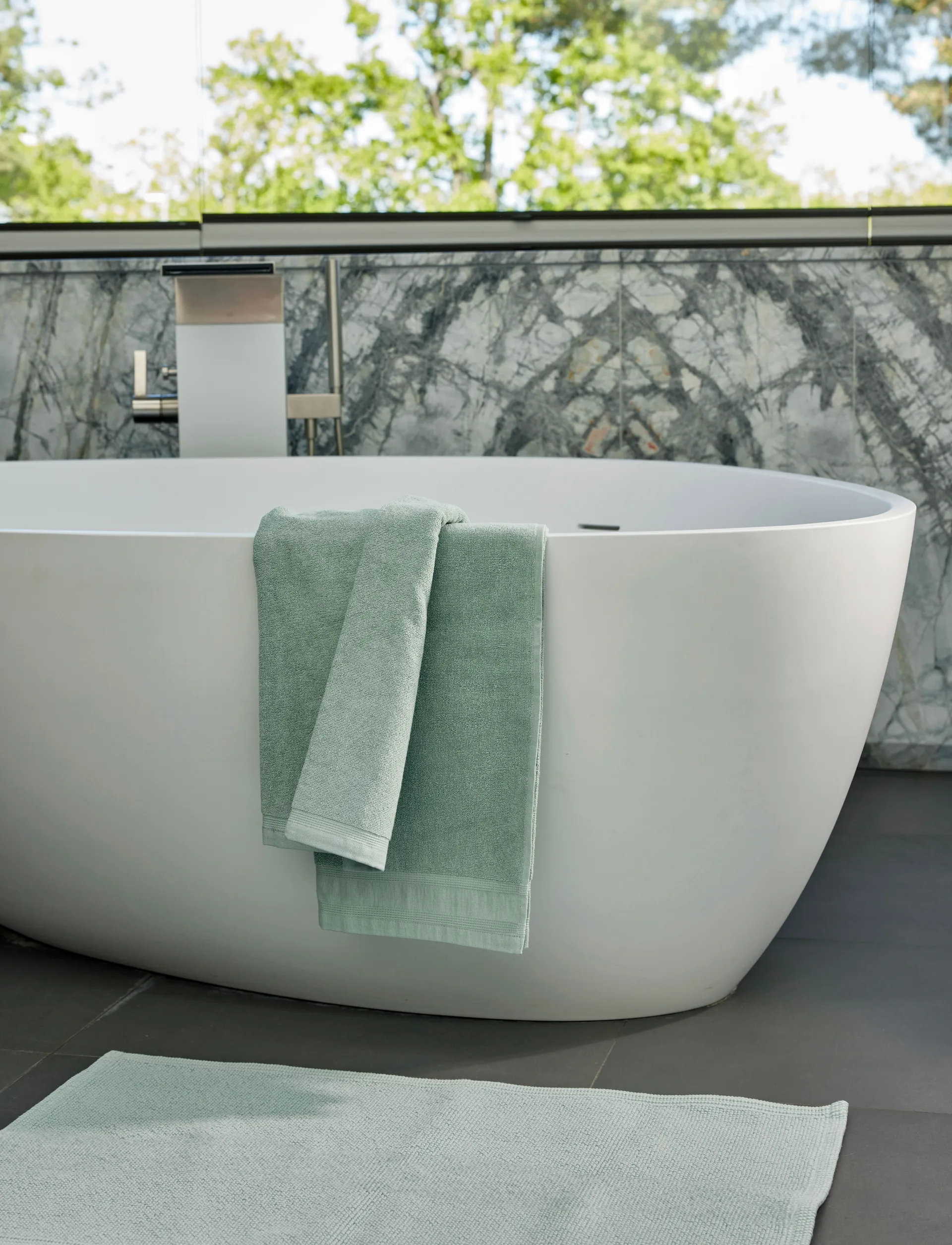 Toalha Lina, Aqua, 30x50 cm Himla