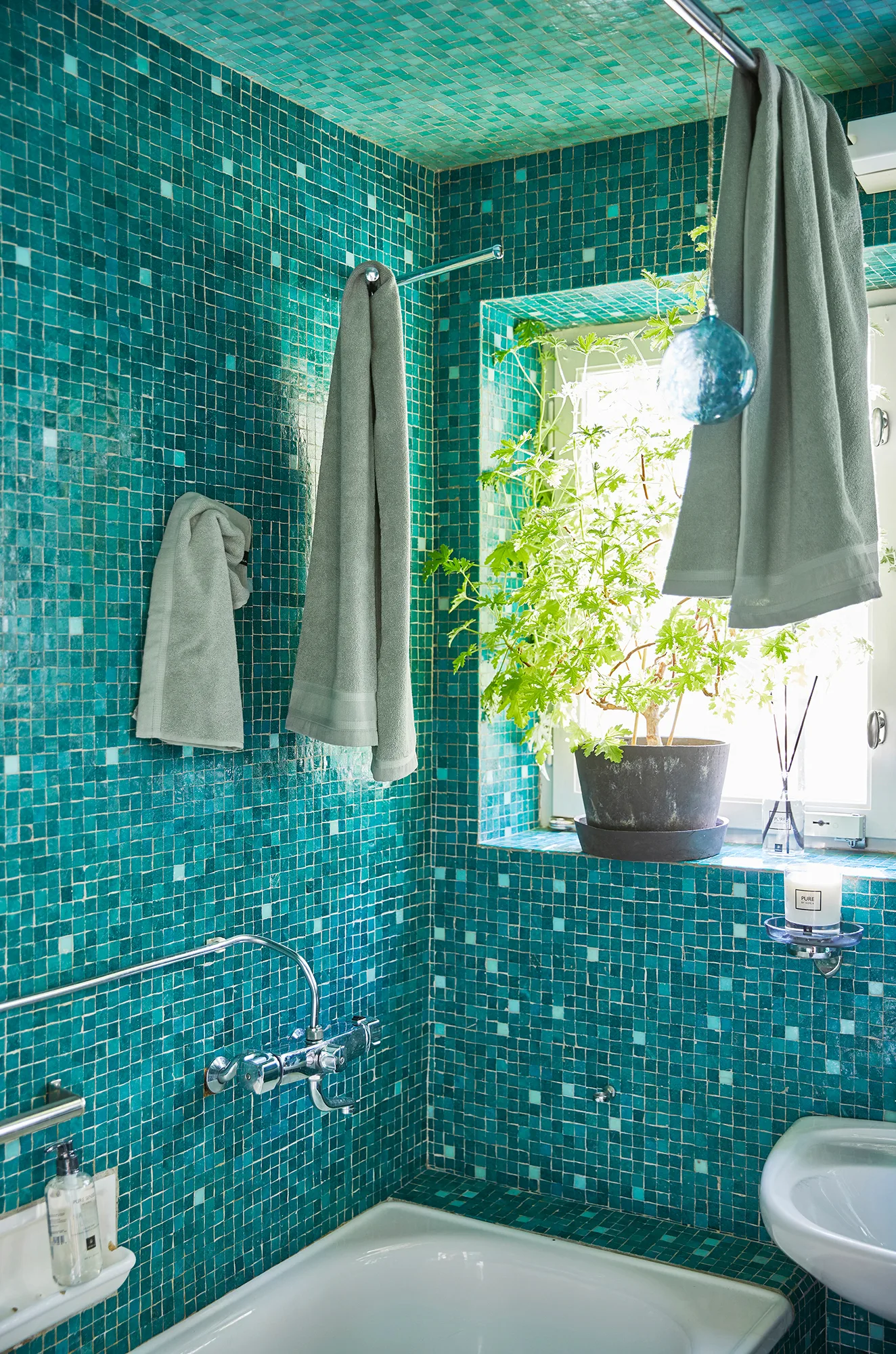 Toalha Lina sage, 70x140 cm Himla