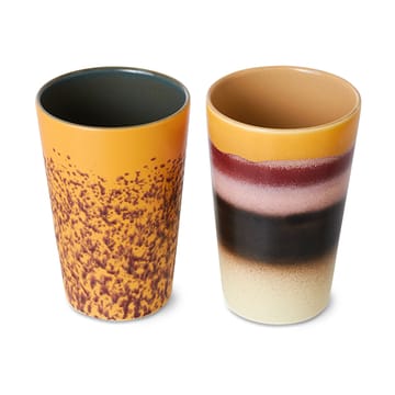 70's caneca de chá 46 cl 2 peças - Praia - HKliving
