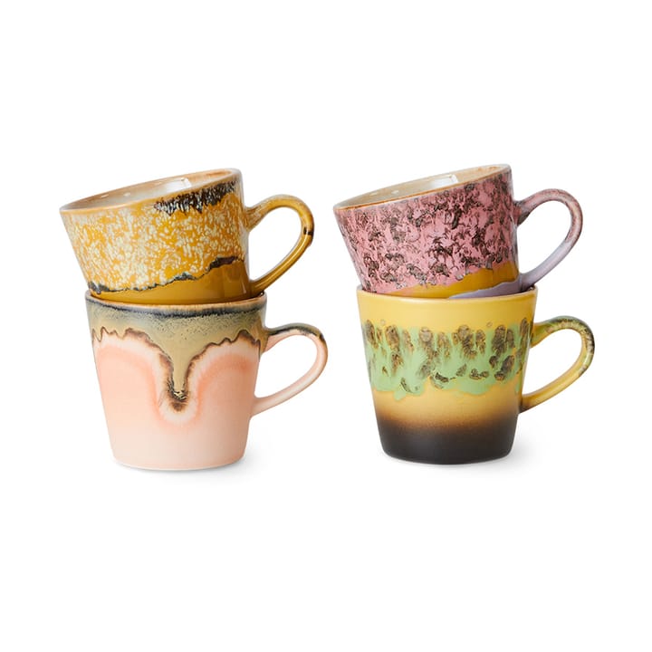 70's caneca para americano 26cl 4 unidades - Radiante - HKliving