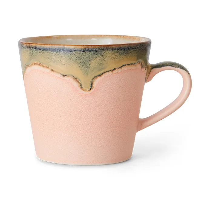 70's caneca para cappuccino 33 cl, Flor HKliving