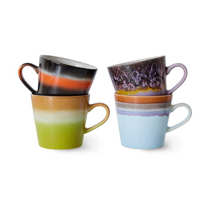 70's caneca para cappuccino 4 unidades - Solid - HKliving