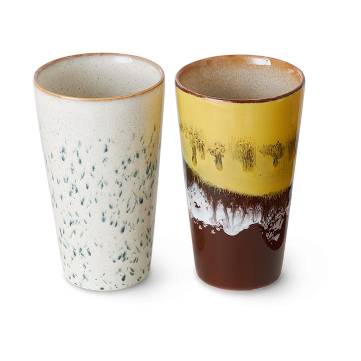 70's caneca para latte 28 cl 2 peças, Salmoura HKliving