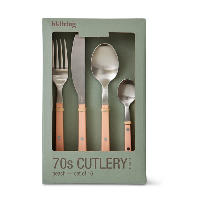 70's conjunto de talheres 16 peças - Pêssego - HKliving