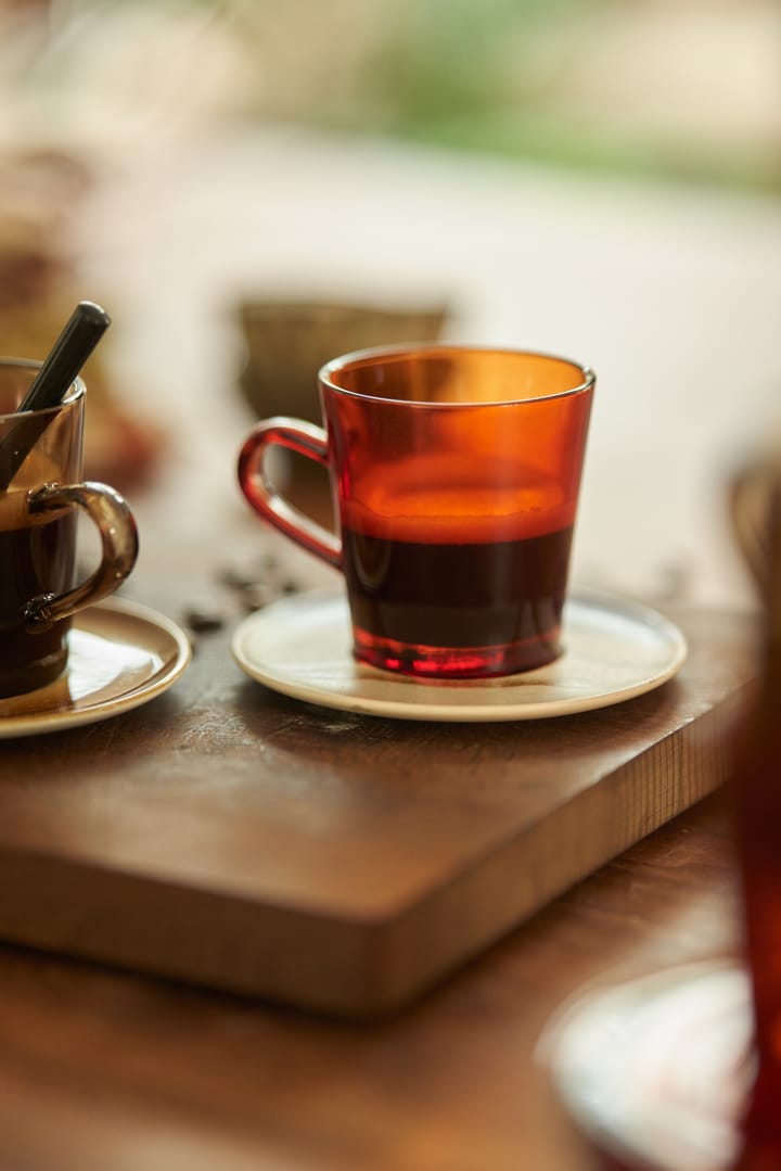70's copo de café Glassware 20 cl 4-peças, Castanho Âmbar  HKliving