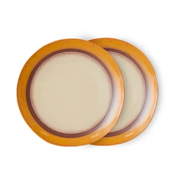 70's prato Ø 27,5 cm 2 unidades - Coco - HKliving