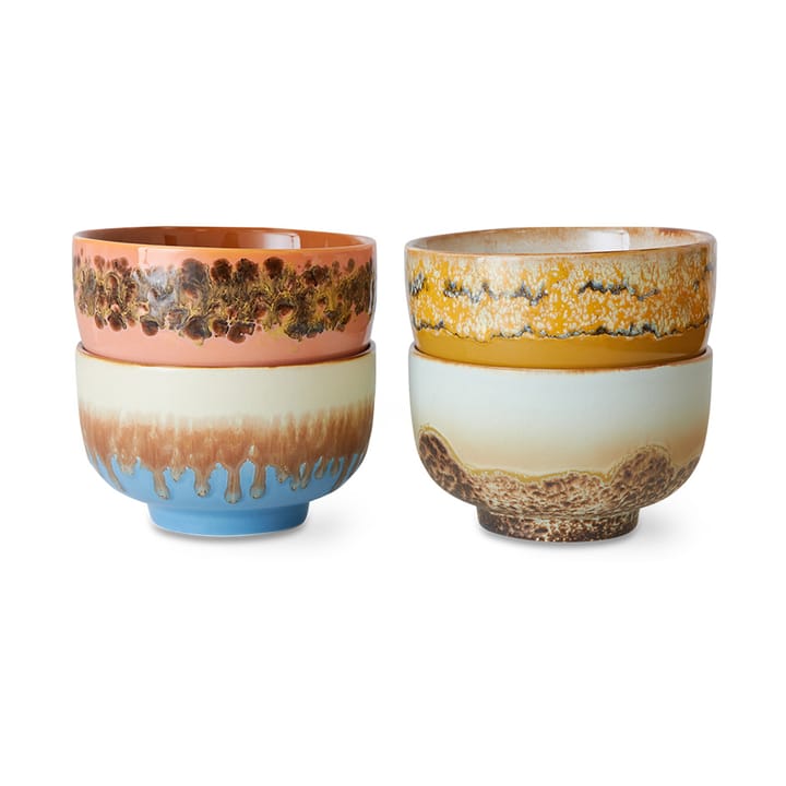 70's tigela Ø13.5 cm 4 unidades - Brisa marítima - HKliving