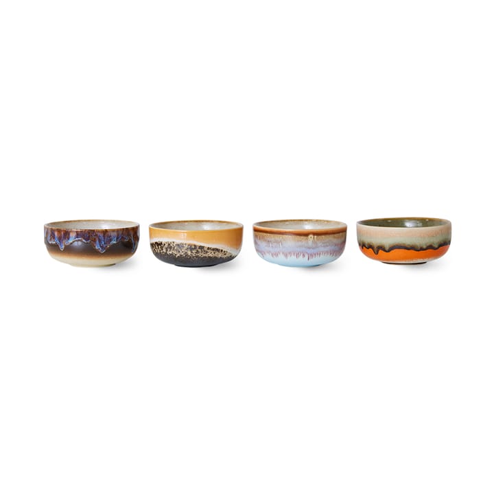 70's tigela de petiscos 4 unidades - Crystal - HKliving