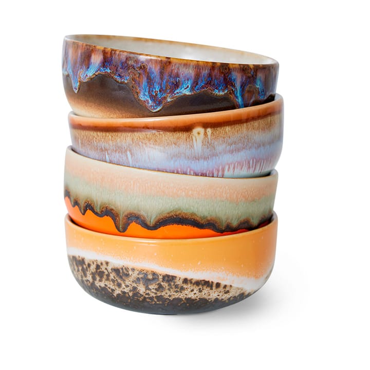 70's tigela de petiscos 4 unidades, Crystal HKliving