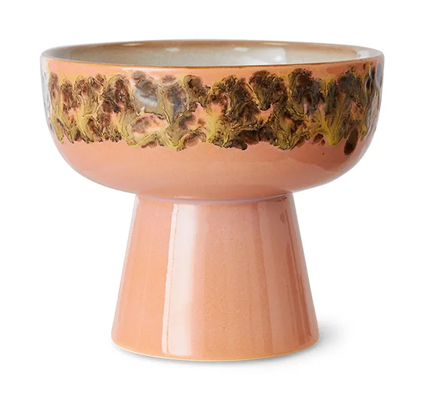 70's tigela para petiscos com base L Ø12,5x11 cm, Lush HKliving