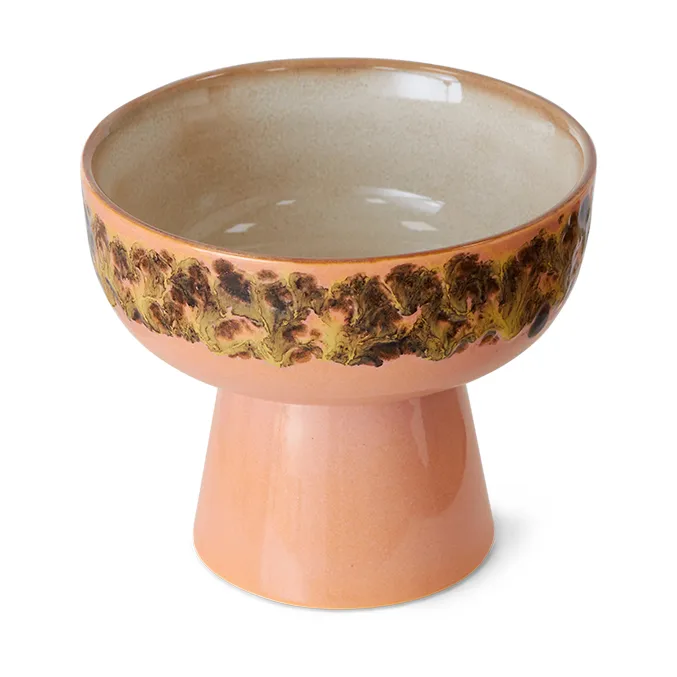 70's tigela para petiscos com base L Ø12,5x11 cm, Lush HKliving