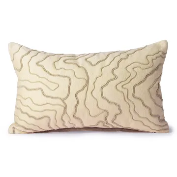 Almofada com linhas costuradas 30x50 cm - cream-natural - HKliving
