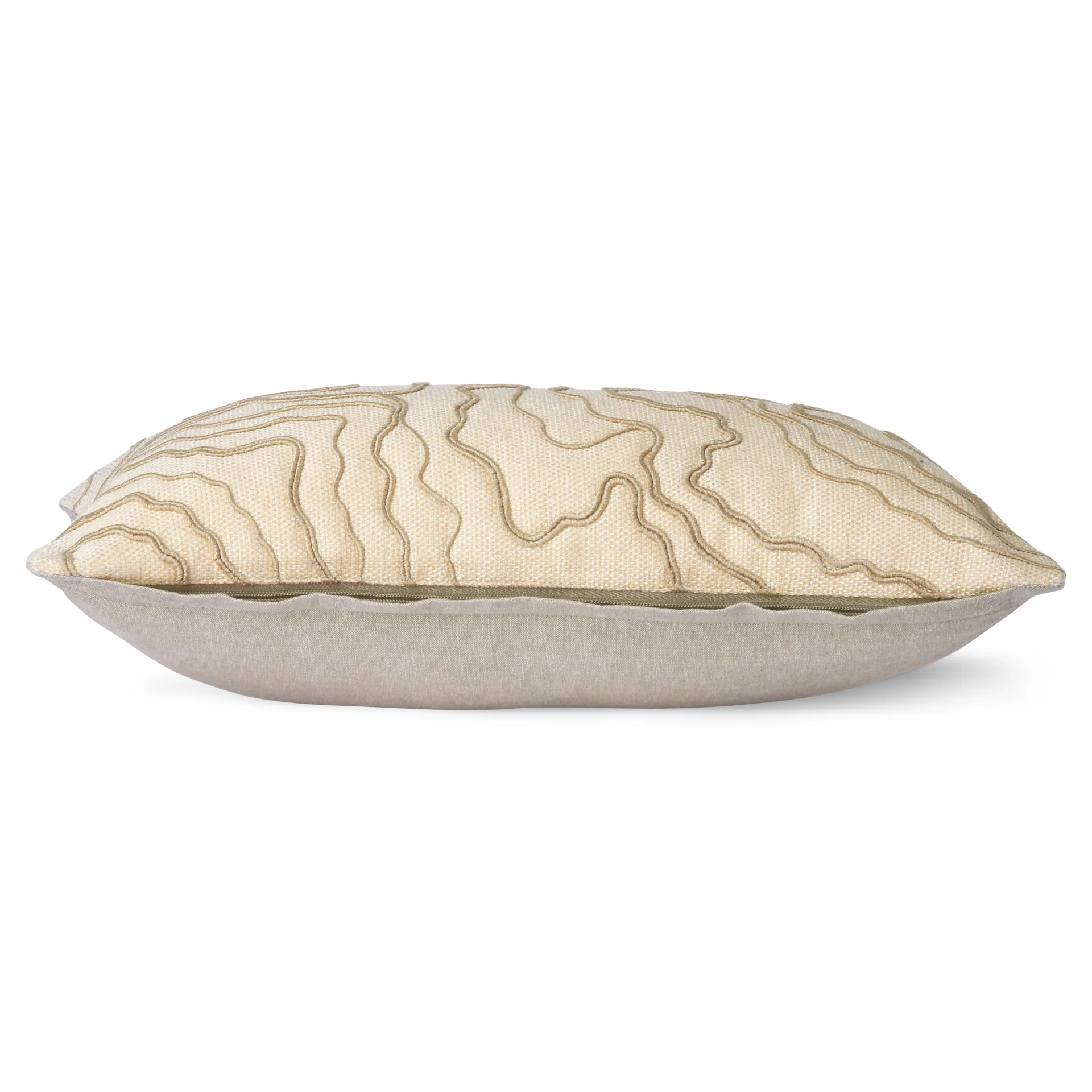 Almofada com linhas costuradas 30x50 cm, cream-natural HKliving