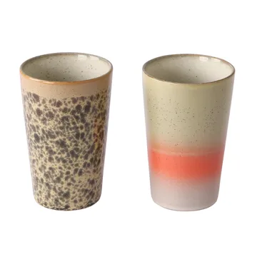 Caneca de chá 70's 2 un. - multi - HKliving