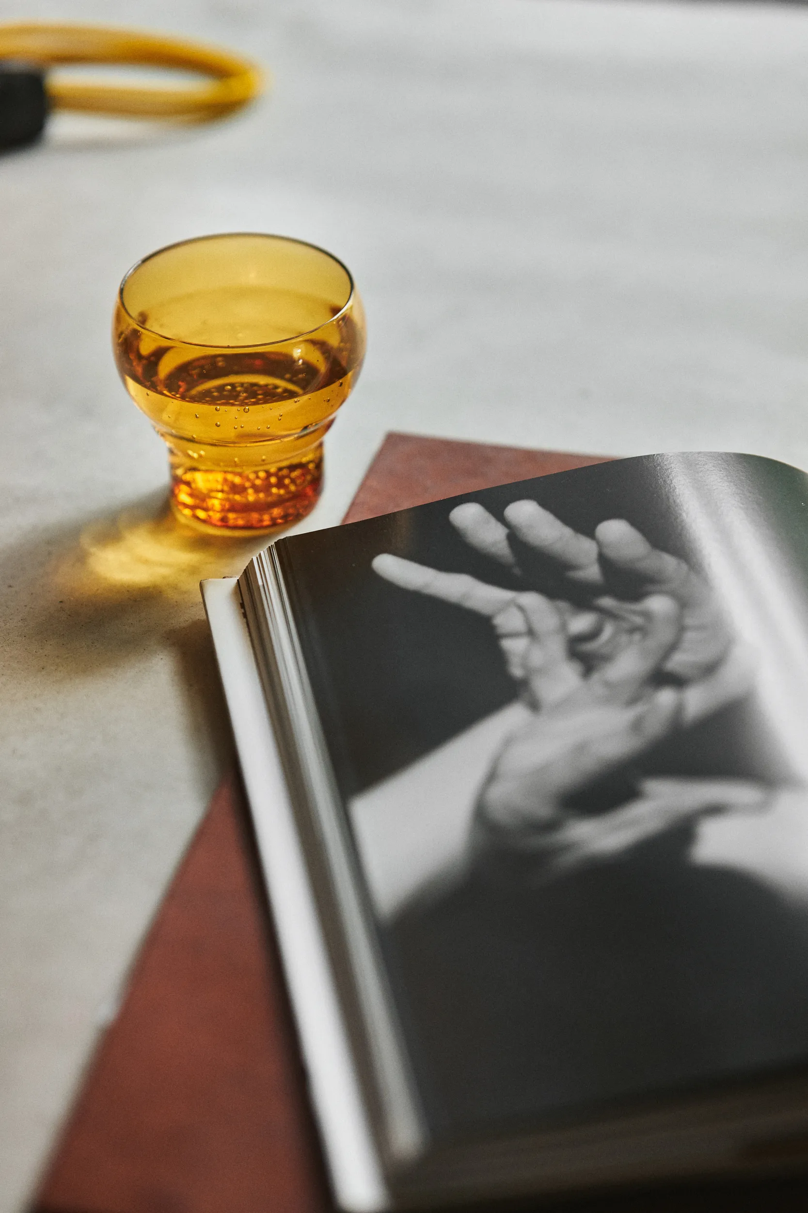 Copo Bulb 70's 27 cl, 4 un., Amber HKliving