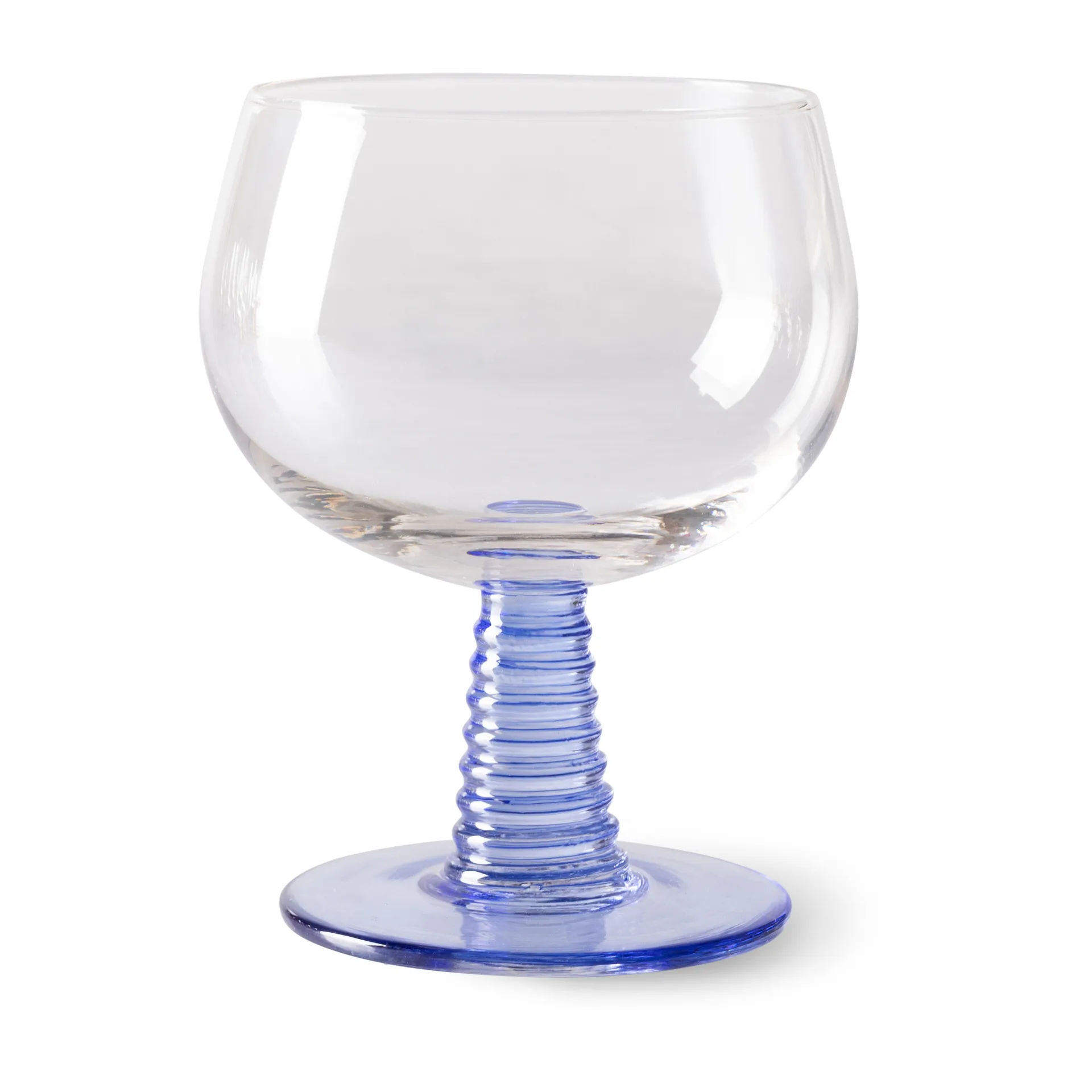 Copo de vinho baixo Swirl, Azul HKliving