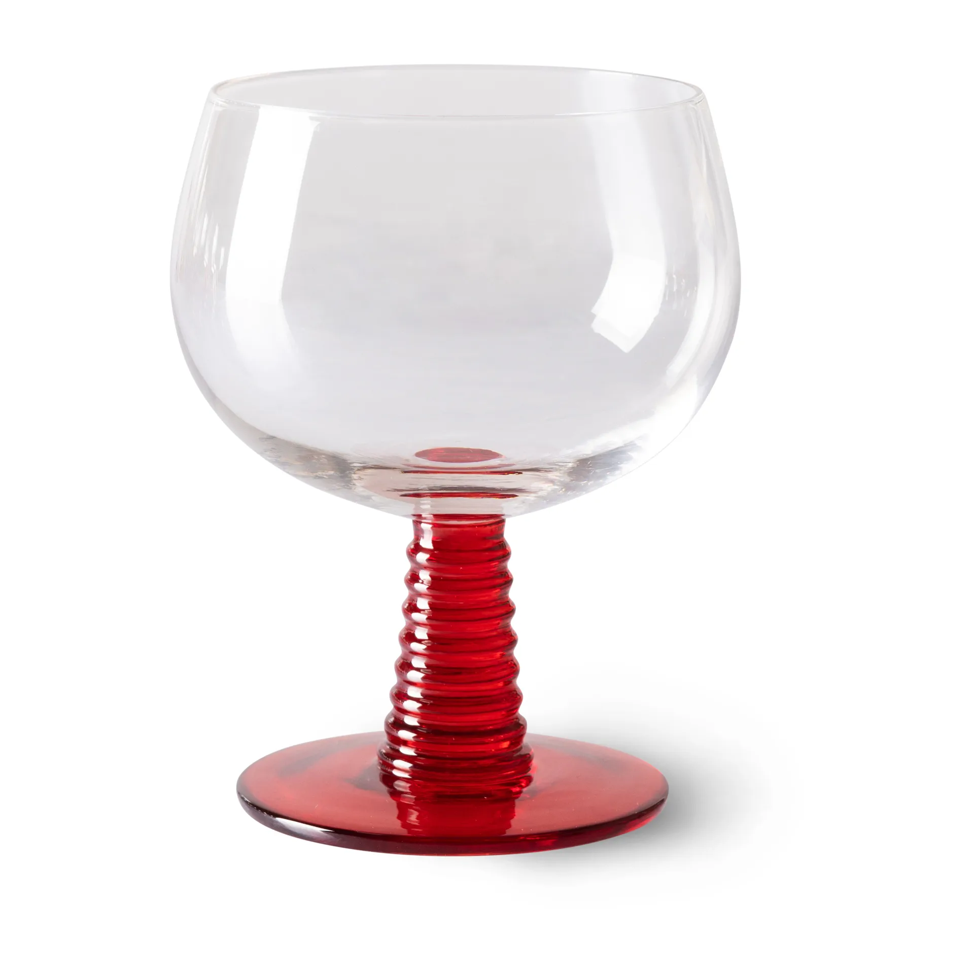 Copo de vinho baixo Swirl, Vermelho HKliving