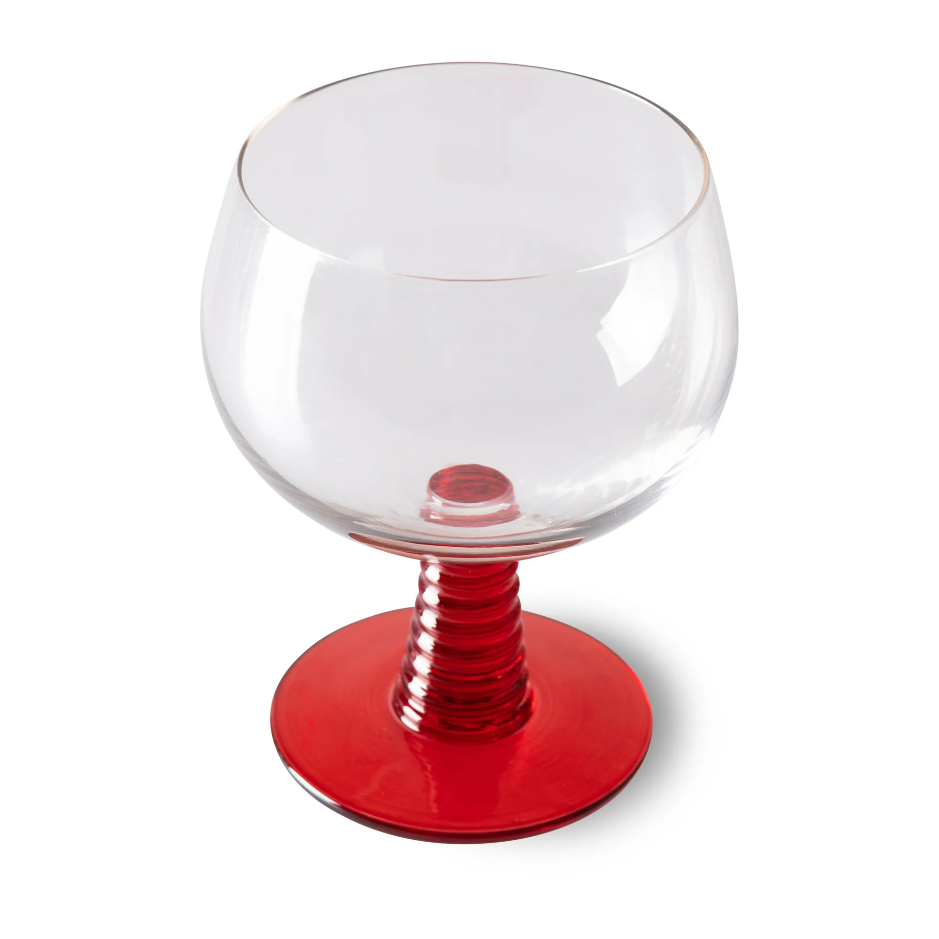 Copo de vinho baixo Swirl, Vermelho HKliving