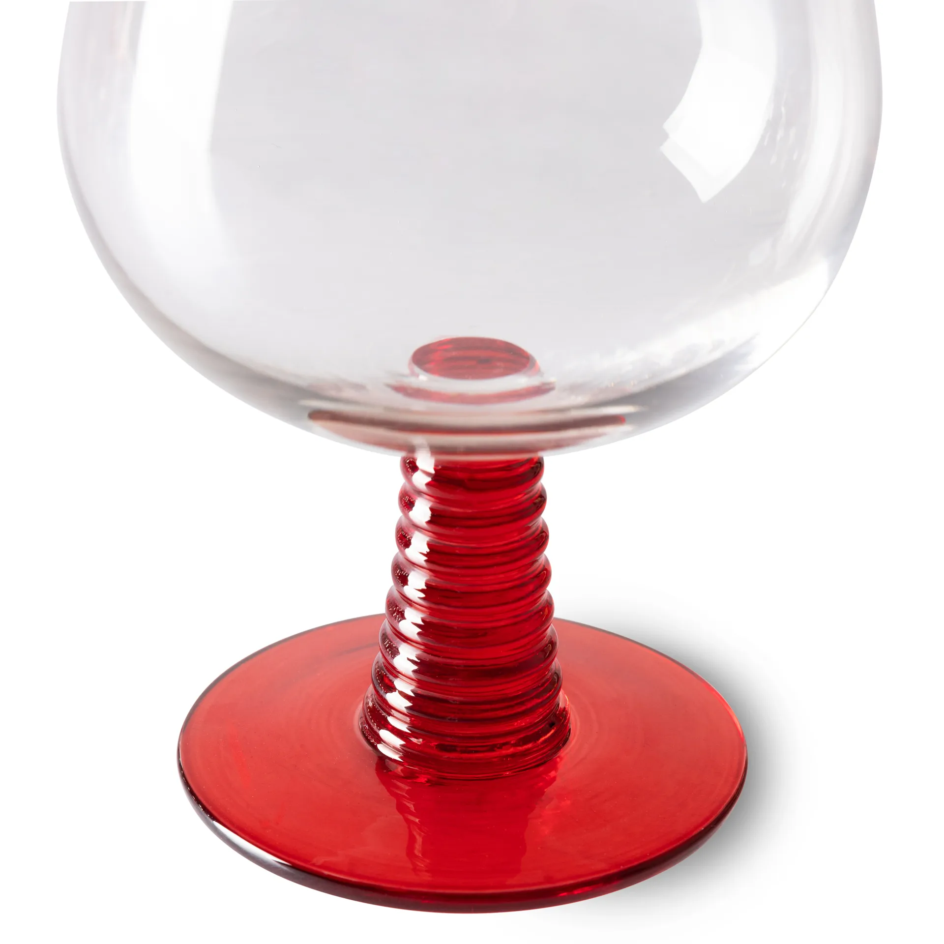 Copo de vinho baixo Swirl, Vermelho HKliving