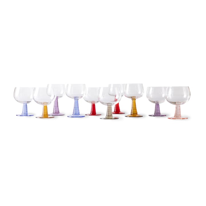 Copo de vinho baixo Swirl, Vermelho HKliving