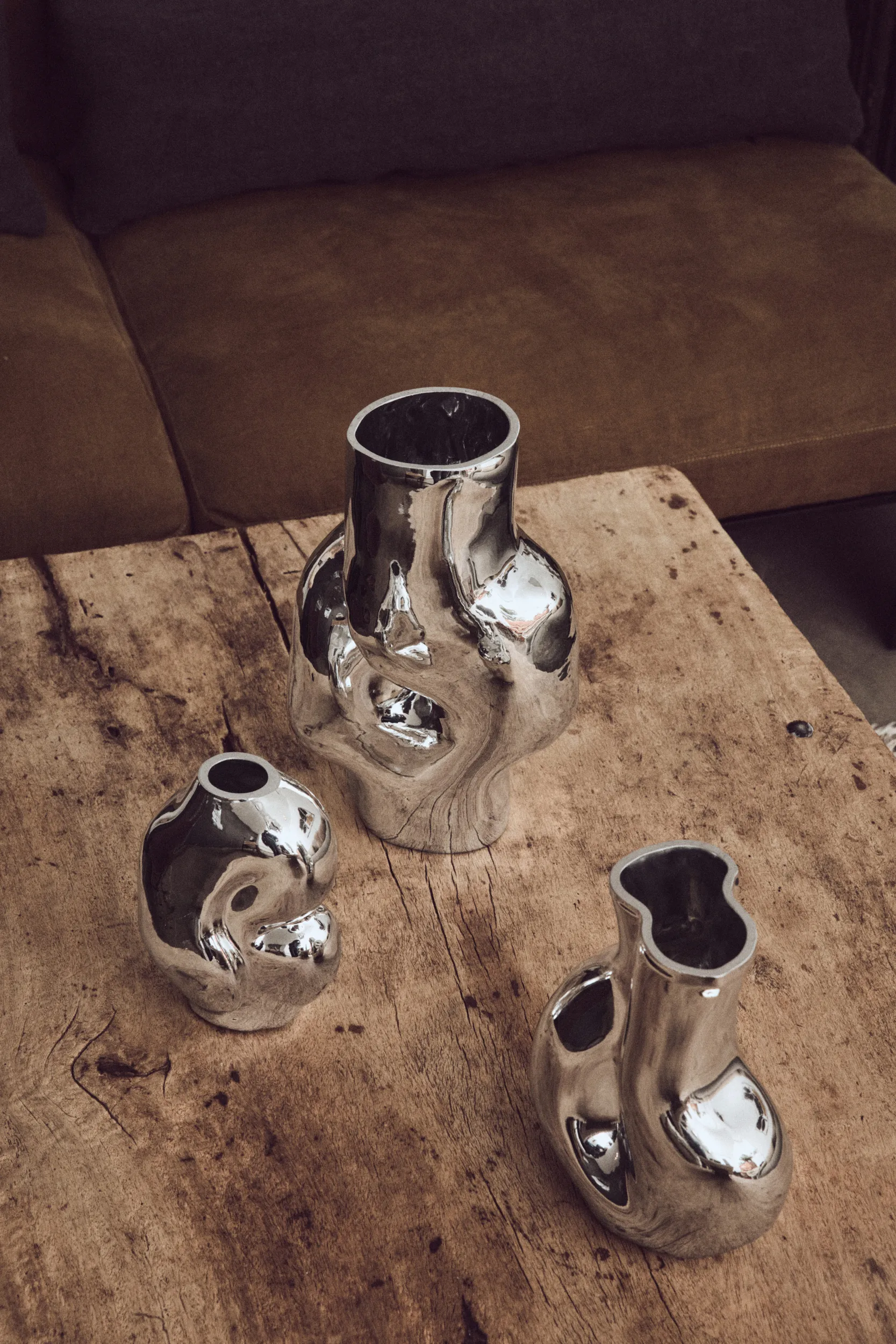 Gleam vaso alto, Chrome HKliving