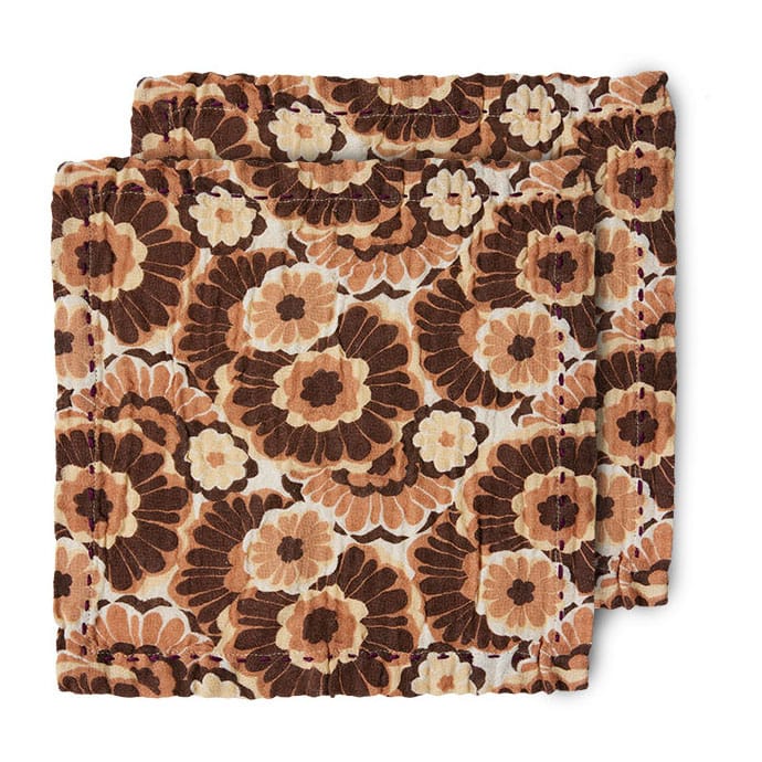 Guardanapo de algodão Floral 30x30 cm 2 unid. - Vintage - HKliving