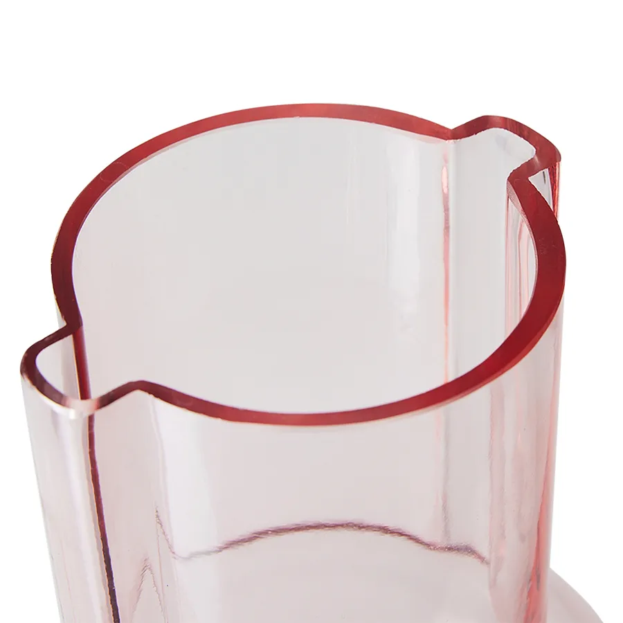 HK Living vaso de vidro 23 cm, pink HKliving