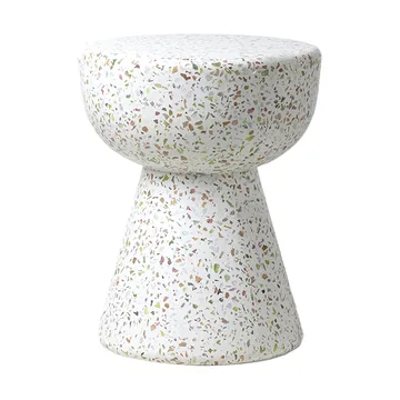 Mesa lateral Terrazzo Ø35 cm - Terrazzo multicolour - HKliving