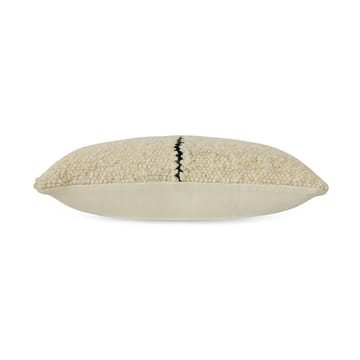 Natural almofada de lã às riscas 30x50 cm - Branco - HKliving