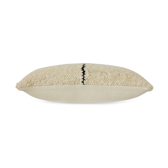Natural almofada de lã às riscas 30x50 cm, Branco HKliving