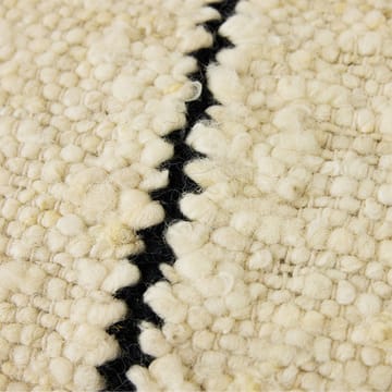 Natural almofada de lã às riscas 30x50 cm - Branco - HKliving