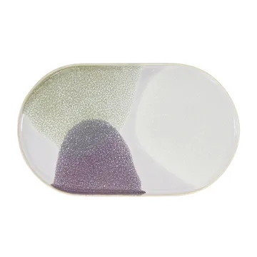 Prato oval Gallery ceramics - Verde/roxo - HKliving