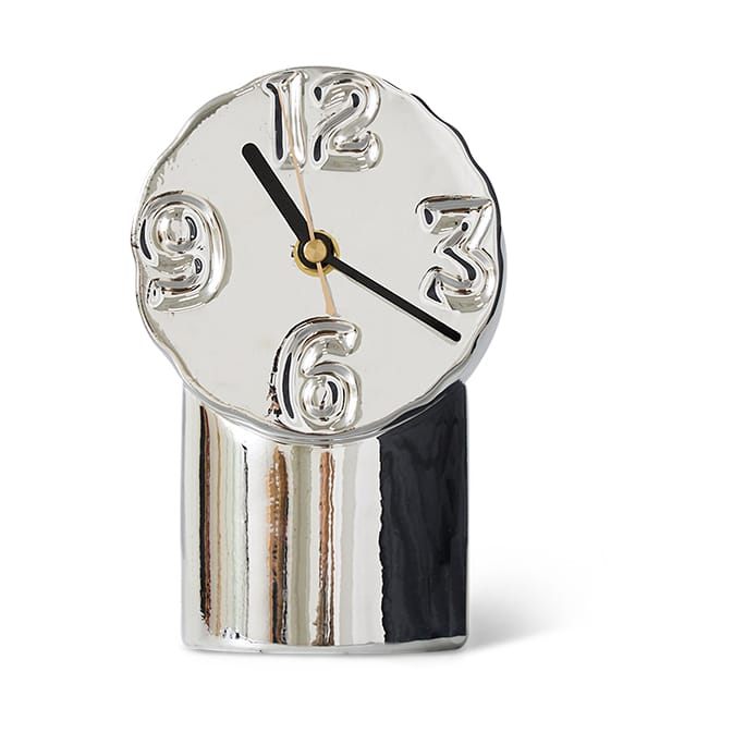 Retro relógio de cerâmica 17,5 cm - Chrome - HKliving