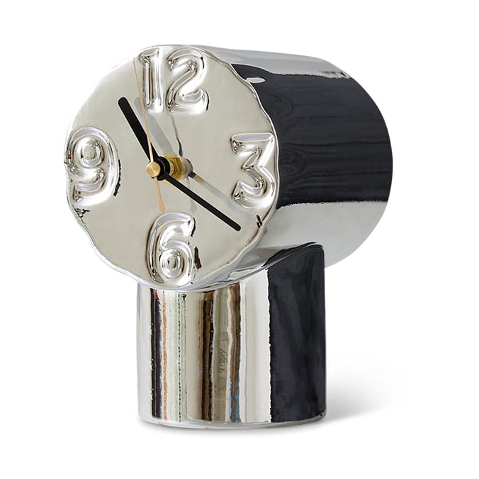 Retro relógio de cerâmica 17,5 cm, Chrome HKliving