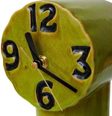 Retro relógio de cerâmica 18 cm - Azeitona - HKliving