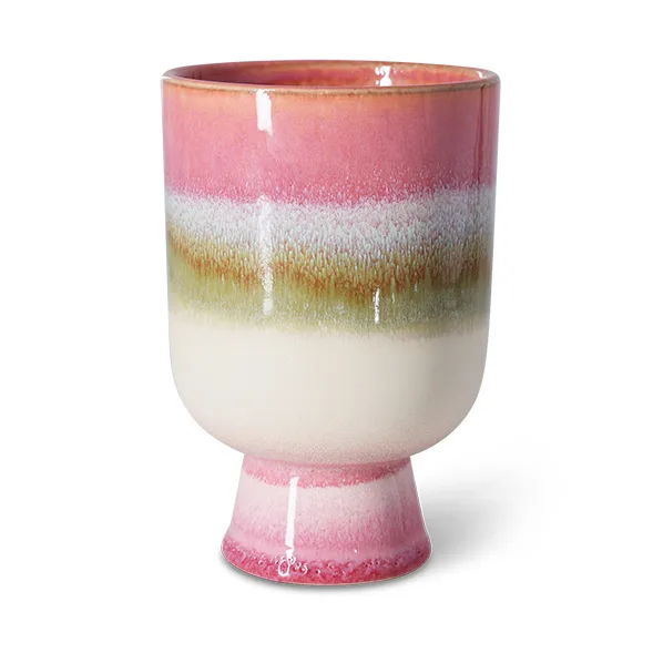 Retro vaso de flores Ø13 cm, Campo de rosas HKliving