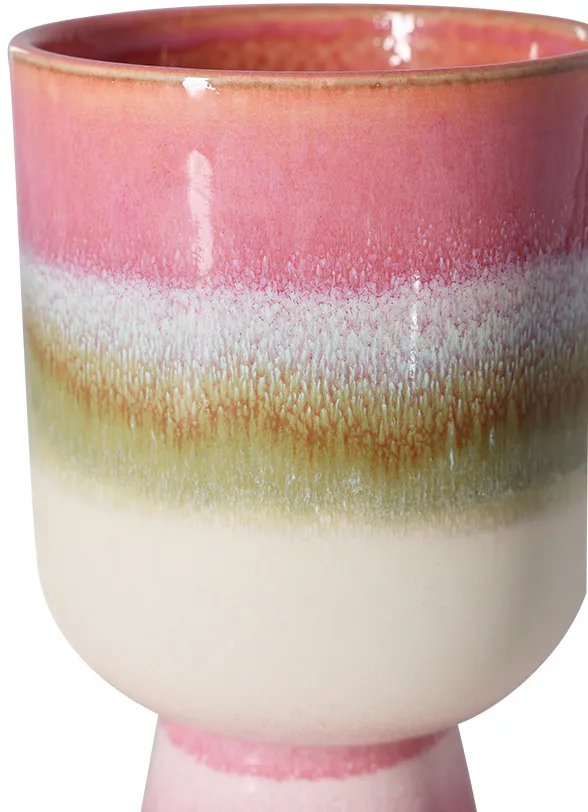 Retro vaso de flores Ø13 cm, Campo de rosas HKliving