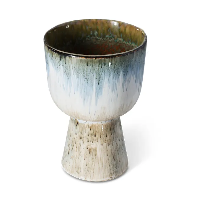 Retro vaso de flores Ø16,5 cm, Azul gelo HKliving