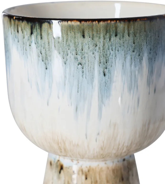 Retro vaso de flores Ø16,5 cm, Azul gelo HKliving