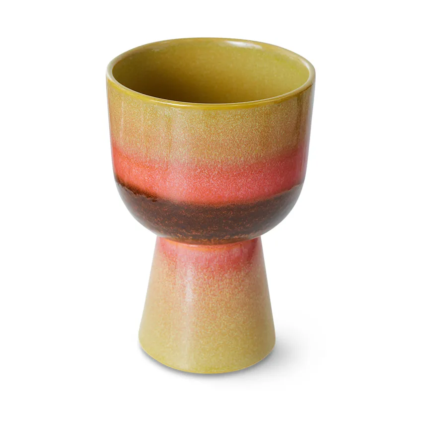 Retro vaso de flores Ø16,5 cm, Verde lima HKliving