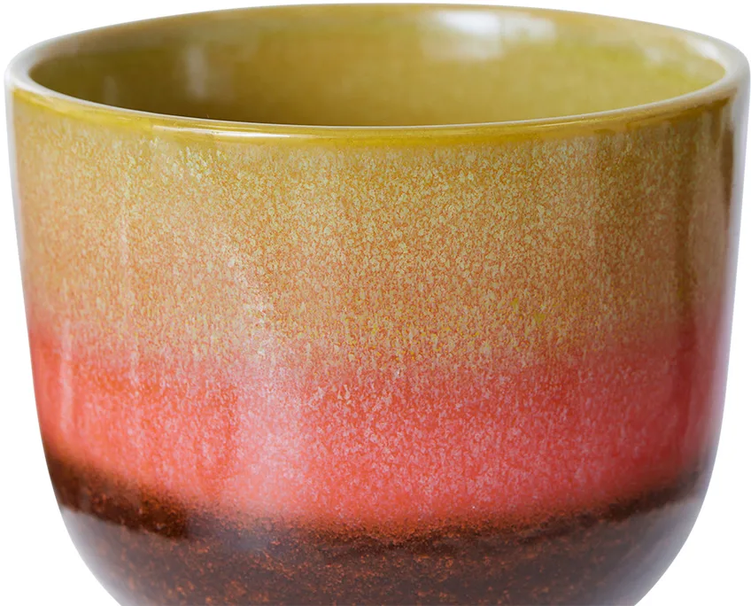 Retro vaso de flores Ø16,5 cm, Verde lima HKliving