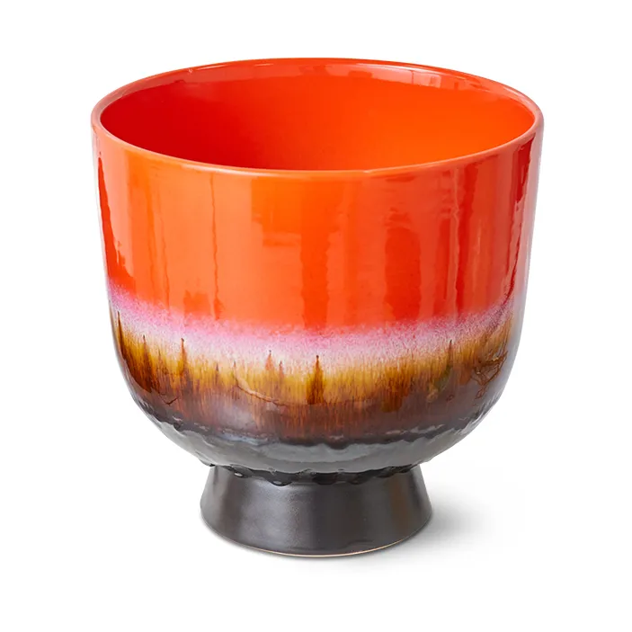 Retro vaso de flores Ø20,5 cm, Vermelho cereja HKliving